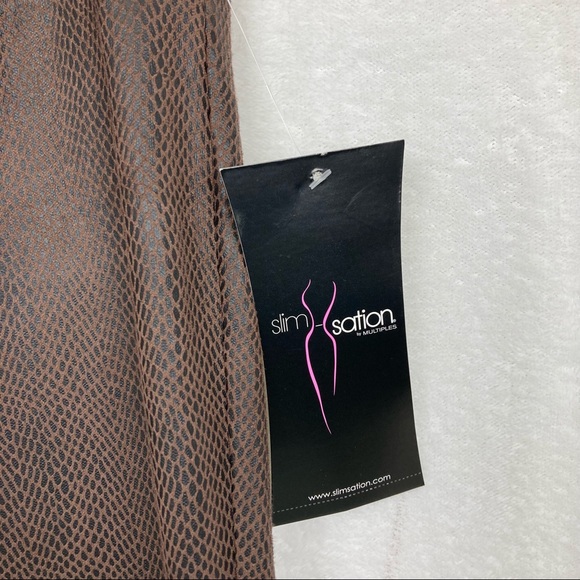 Slim- Sation by Multiples Women’s Reptile Print Leggings sz Small - Picture 12 of 12